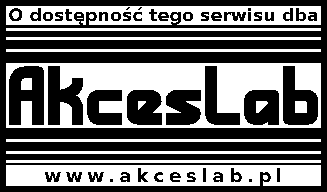 Logo akcji - O dostępność tego serwisu dba Spółdzielnia Socjalna Akces Lab www.akceslab.pl
